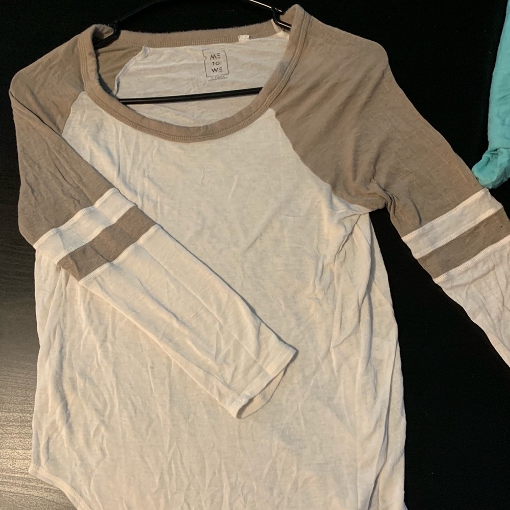 jersey knit material- cotton Me to We top!